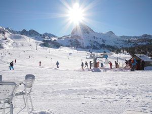 EN GRANDVALIRA (ANDORRA) APRENDIENDO A ESQUIAR